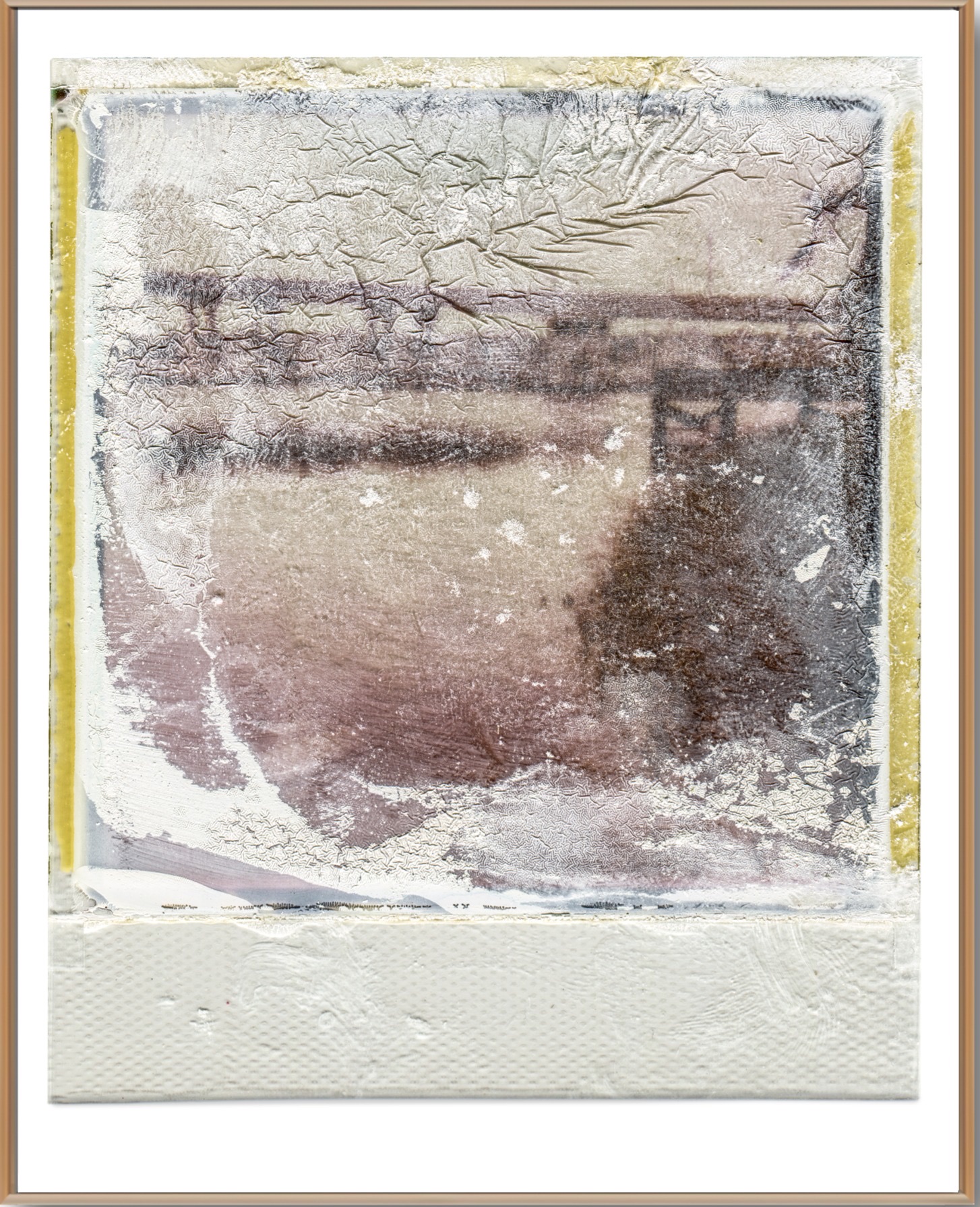 Beach Marina Polaroid Back, artwork by William Meyer